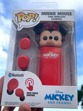 Disney Minnie Mouse True Wireless Earbuds - Red Funko POP